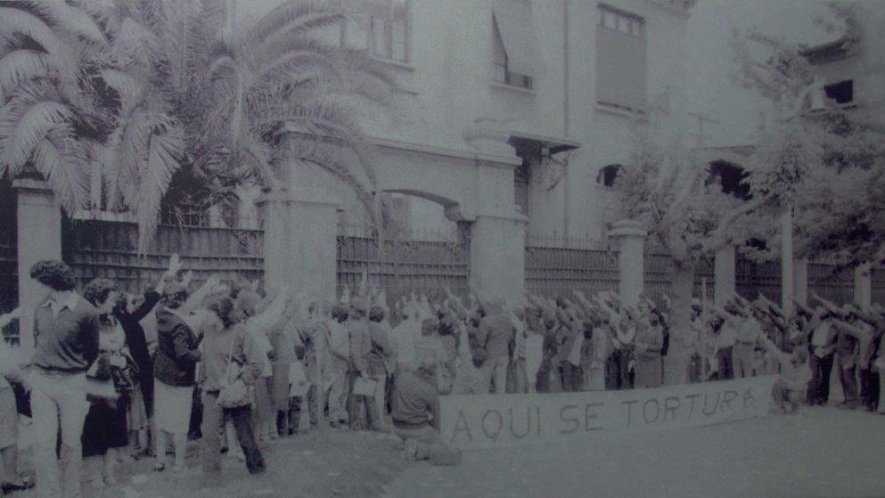 Sitio de Memoria Cuartel Borgoño Imagen del monumento Sitio de Memoria Cuartel Borgoño