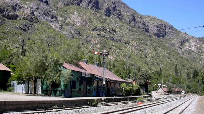 Imagen del monumento Estación de ferrocarriles de río Blanco del ferrocarril Trasandino