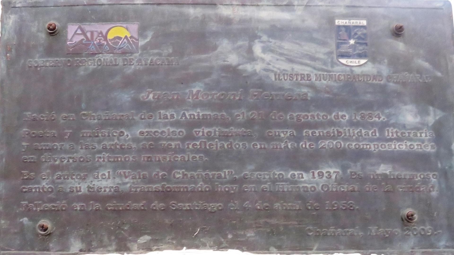 Imagen del monumento Juan Moroni Herrera