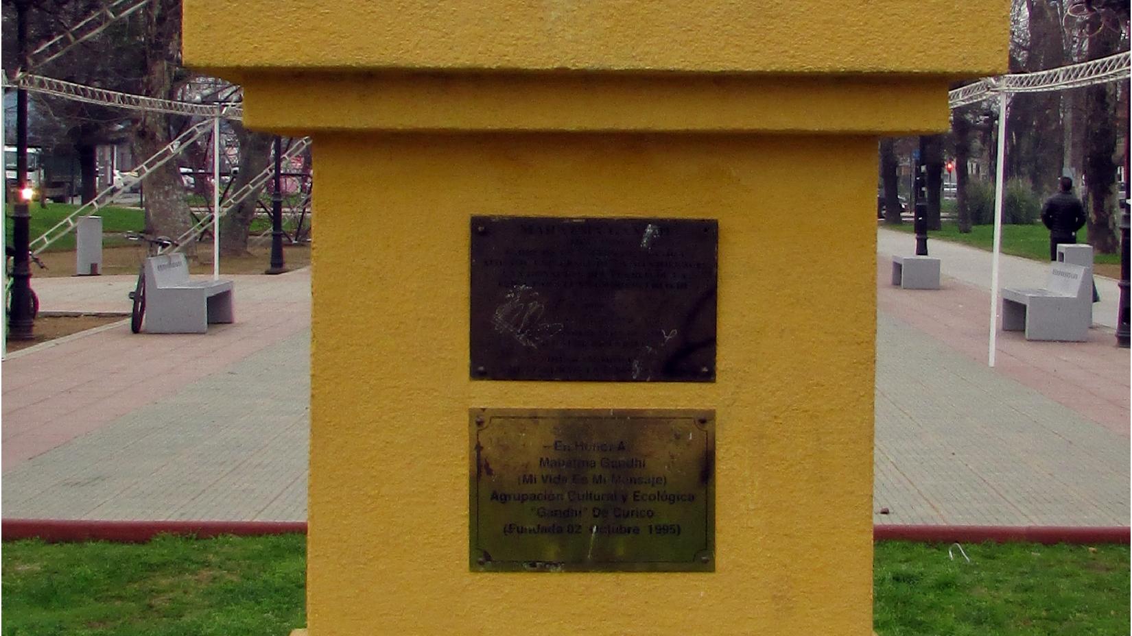 Imagen del monumento Mahatma Gandhi