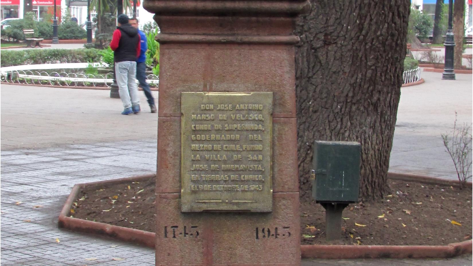 Imagen del monumento Jose Antonio Manso De VeLasco