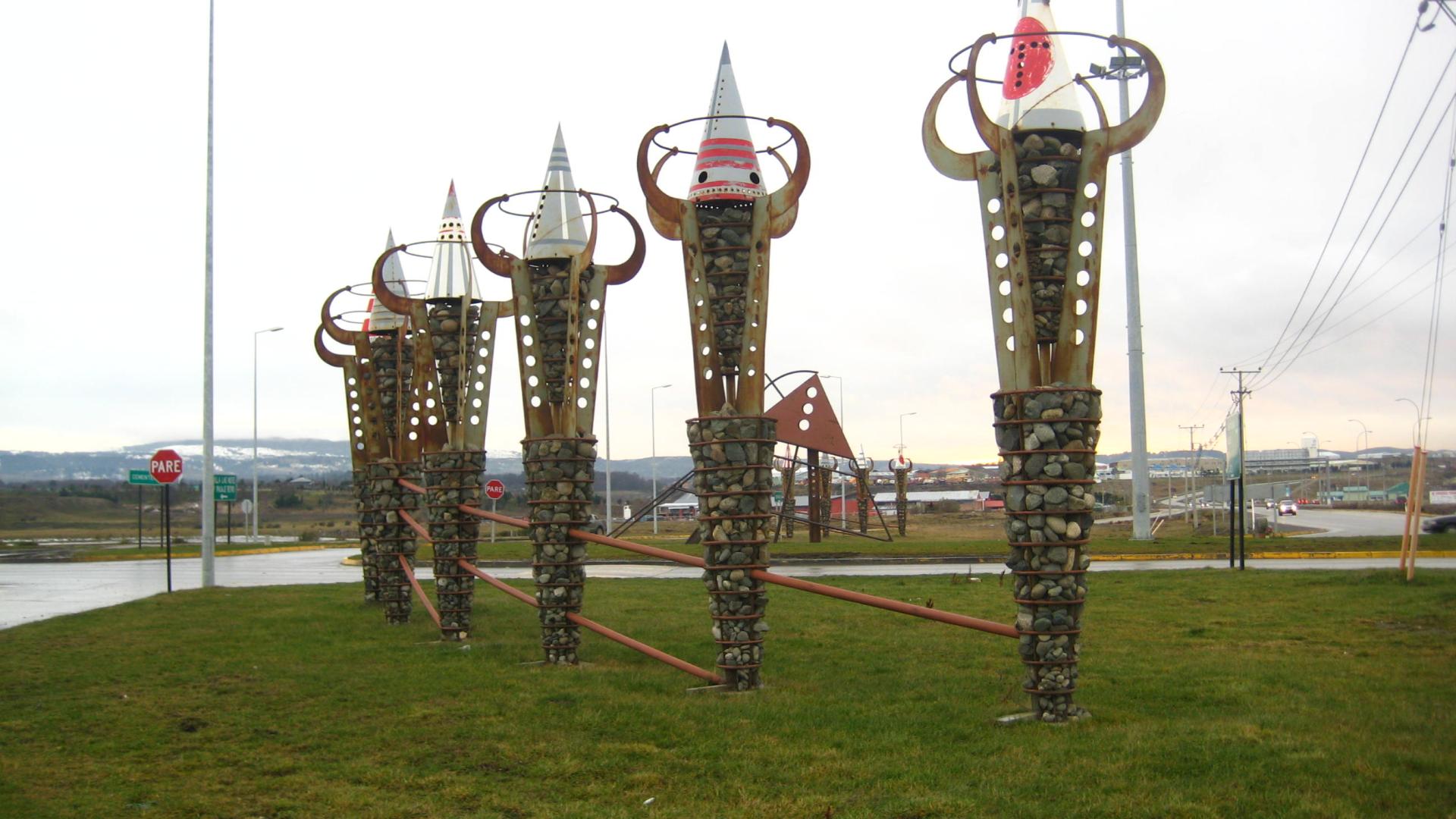 Imagen del monumento Al Espíritu Selknam