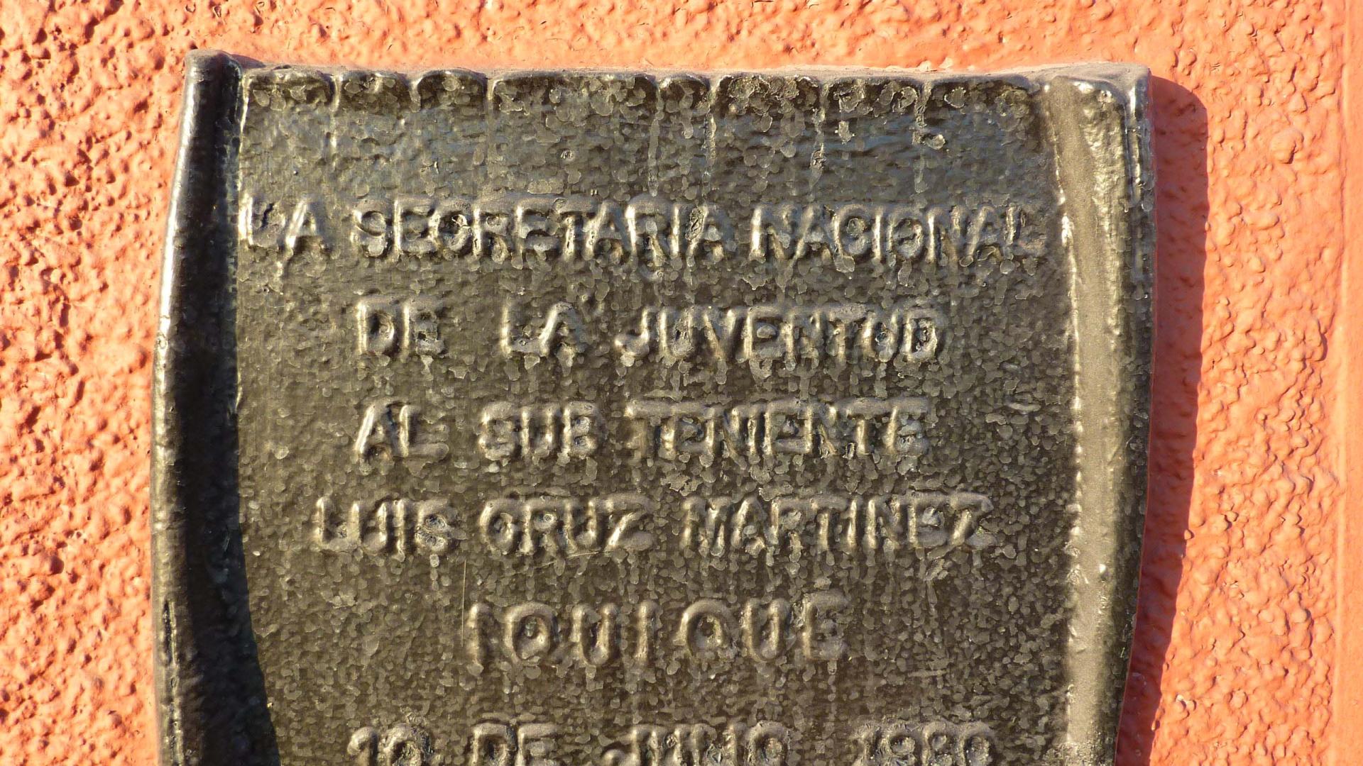 Imagen del monumento Subteniente Luis Cruz