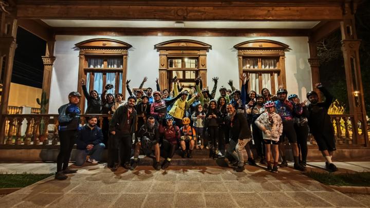 cicloruta Gabriela del Elqui en casa de Las Palmeras