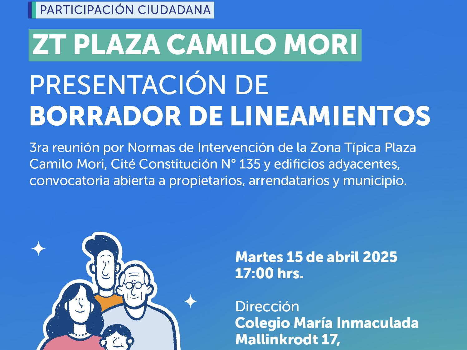 Participación Ciudadana de la Zona Típica Plaza Camilo Mori