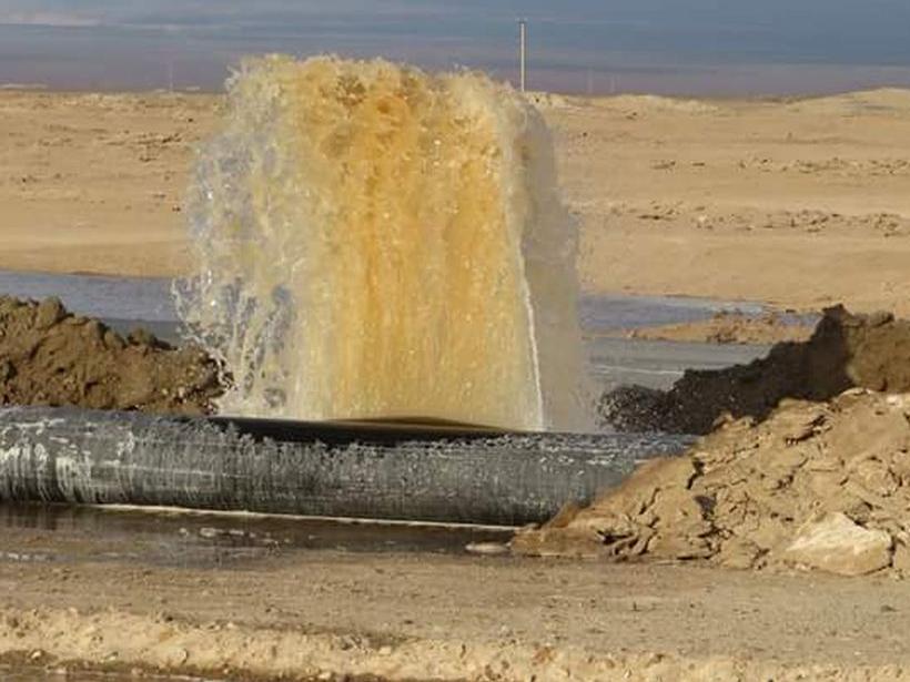 Imagen de Intervención del CMN por grave inundación en cementerio de Negreiros por filtración en planta de yodo en Huara.