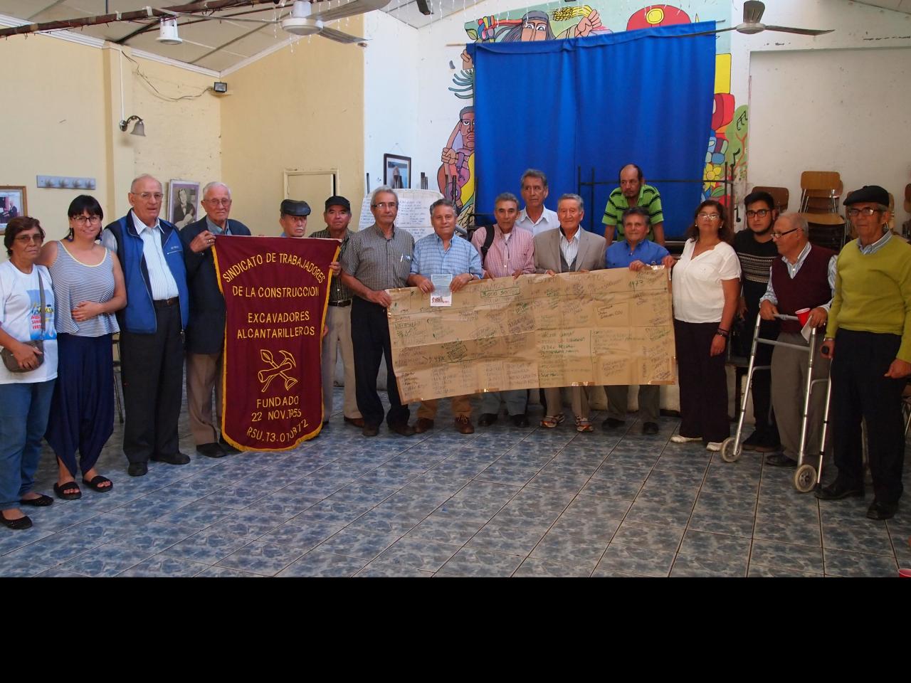 Imagen de Sede social y espacio de memoria de los trabajadores de la construcción, excavadores y alcantarilleros de Santiago, es declarado Monumento Nacional.