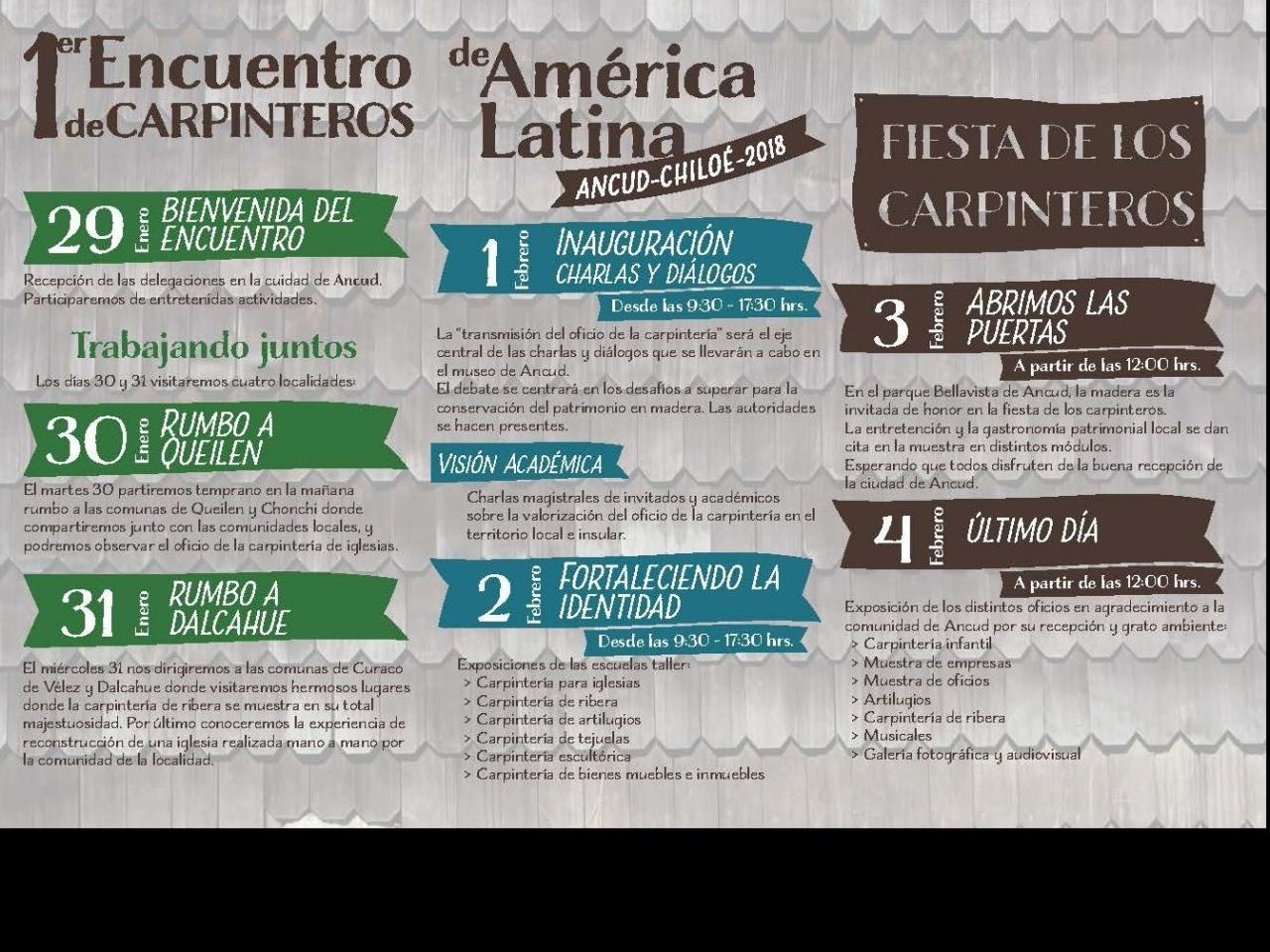 Imagen de CMN invita al 1er Encuentro de Carpinteros de América Latina en Chiloé