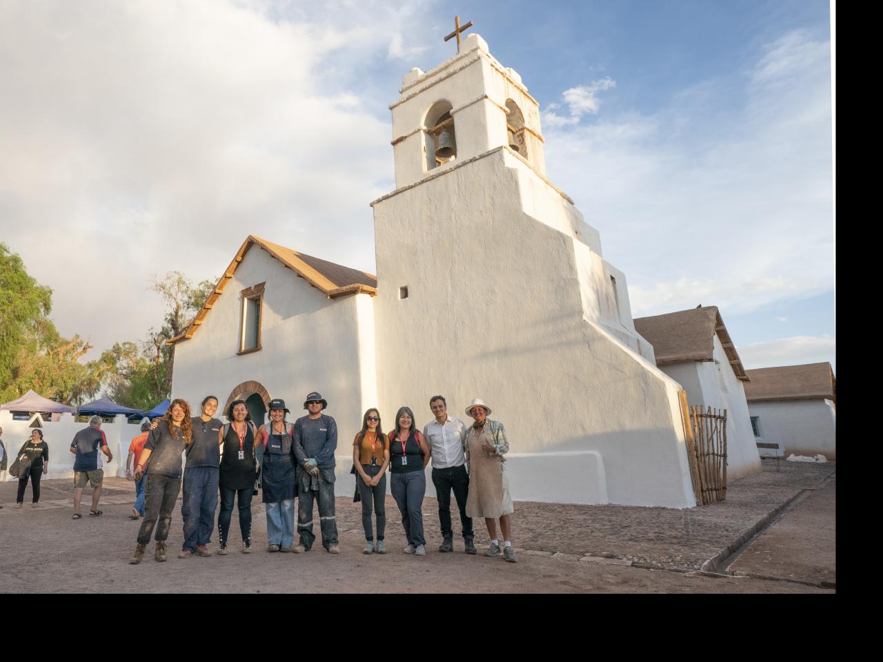 Imagen de Consejo de Monumentos Nacionales inaugura obras que protegerán la estructura de la Iglesia de San Pedro de Atacama