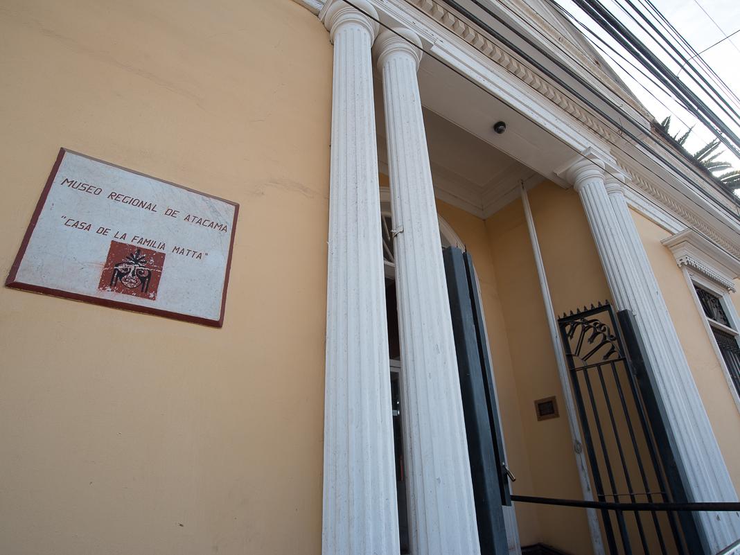 Imagen del monumento Colecciones del Museo Regional de Atacama, dependiente de la Dirección de Bibliotecas, Archivos y Museos