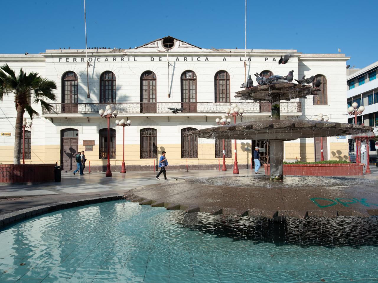 Imagen del monumento La Estación del ferrocarril de Arica - La Paz y su andén