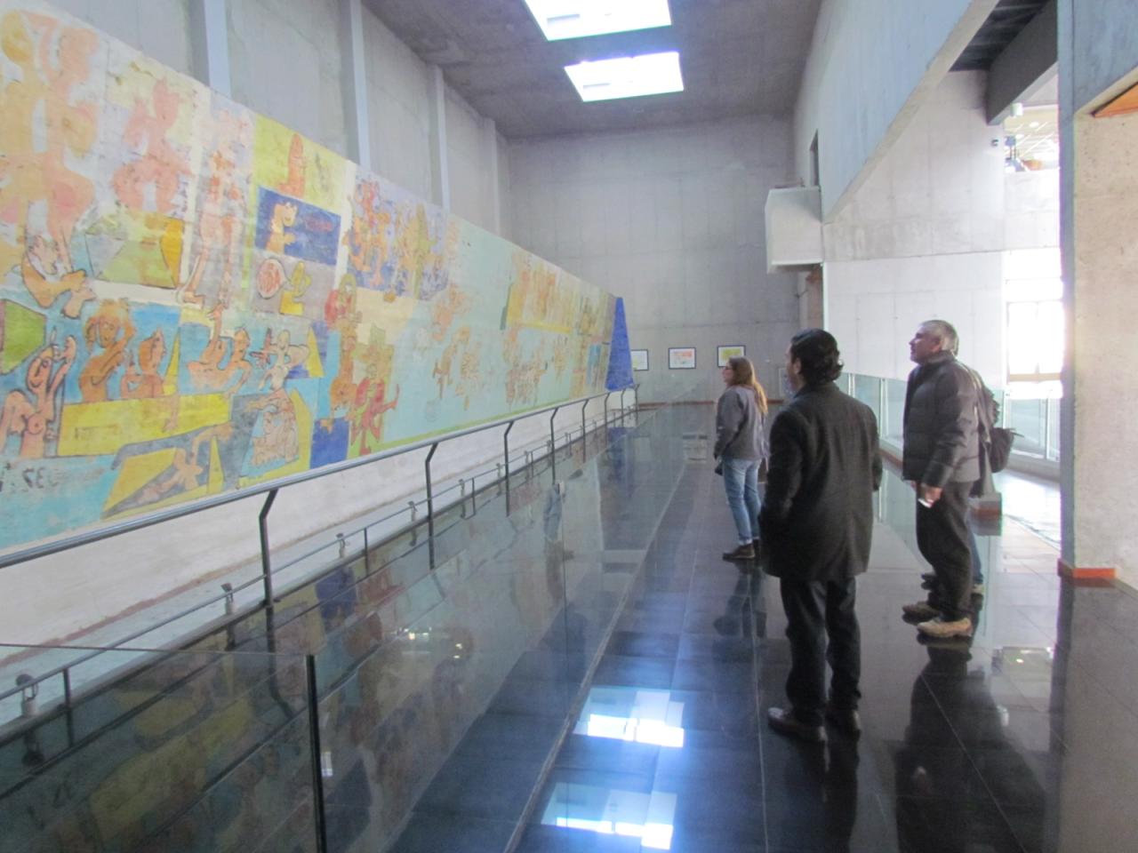 Imagen del monumento Mural &amp;amp;quot;El Primer Gol del Pueblo Chileno&amp;amp;quot; de Roberto Matta