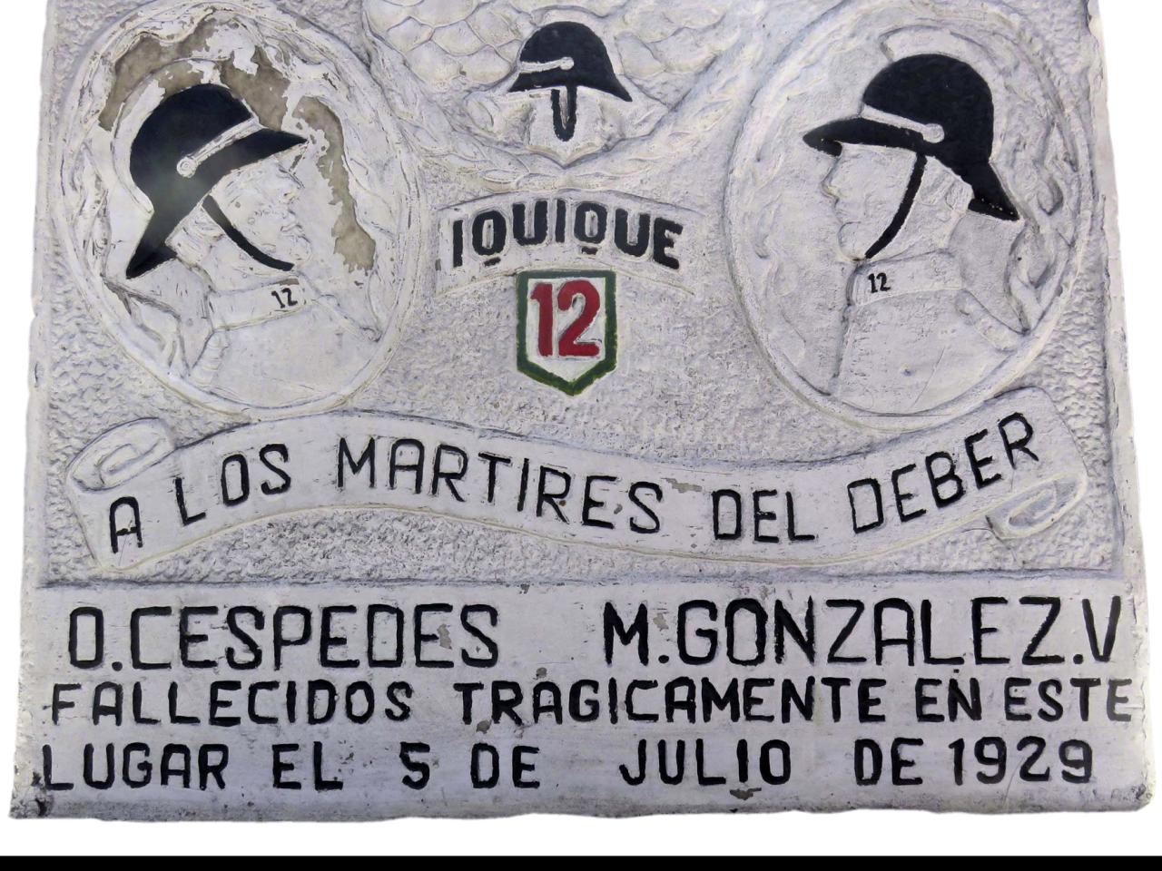 Imagen del monumento A Los Mártires Del Deber O. Céspedes y M. González