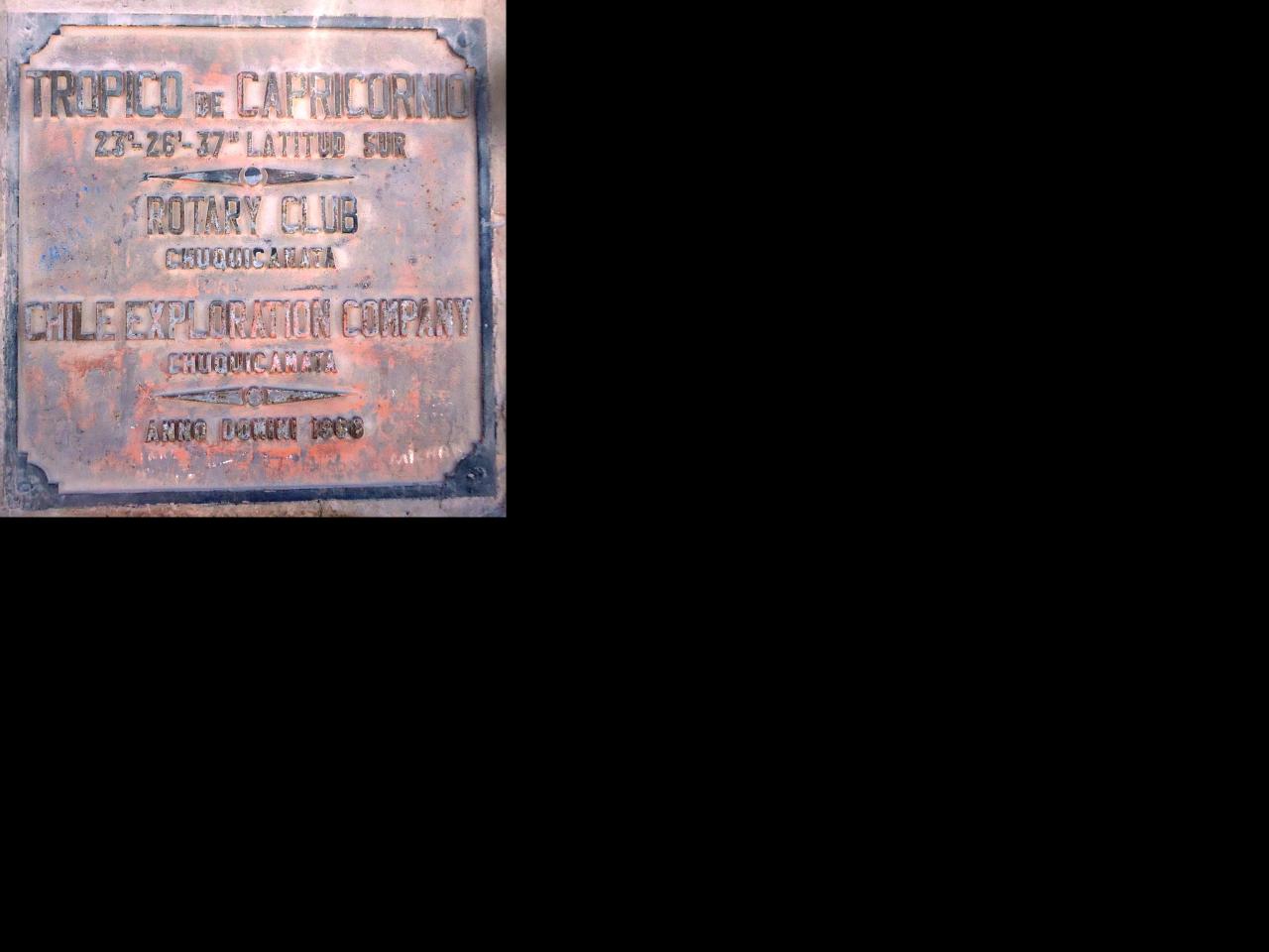 Imagen del monumento Hito Trópico De Capricornio