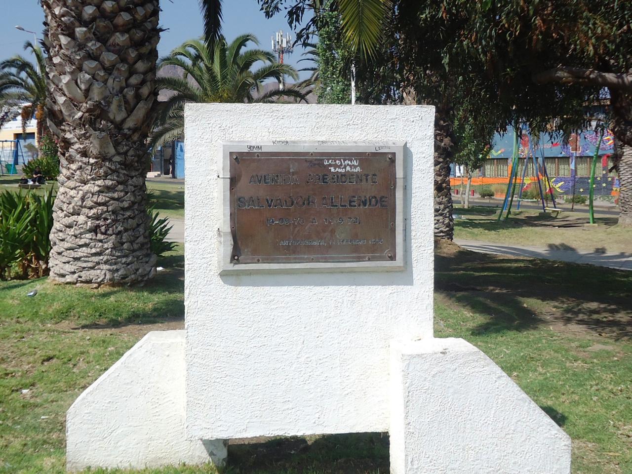 Imagen del monumento Salvador Allende Gossens