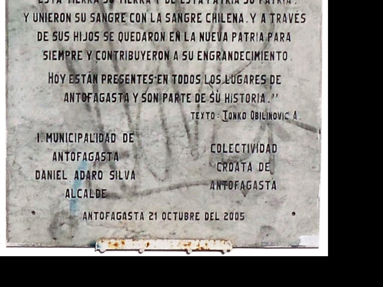 Imagen del monumento Placa Parque Croata