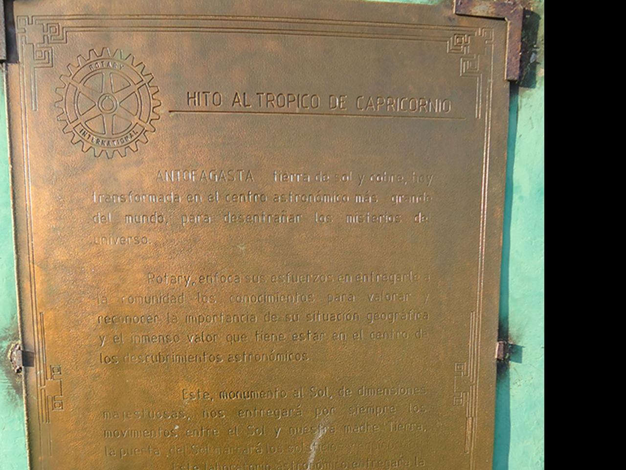 Imagen del monumento Hito De Capricornio