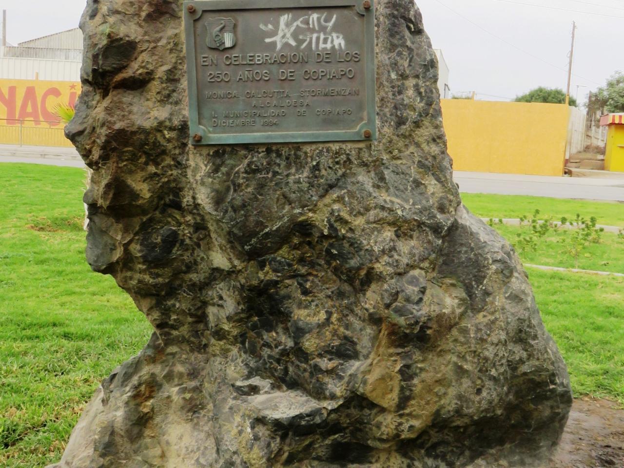 Imagen del monumento En Celebración A Los 250 Años De Copiapó