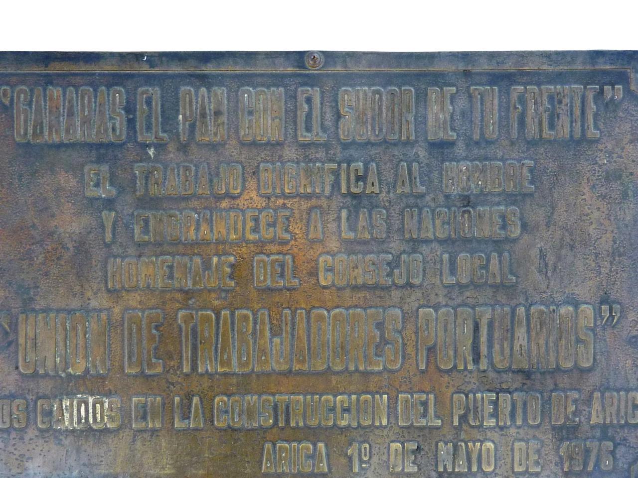 Imagen del monumento Trabajador Caído