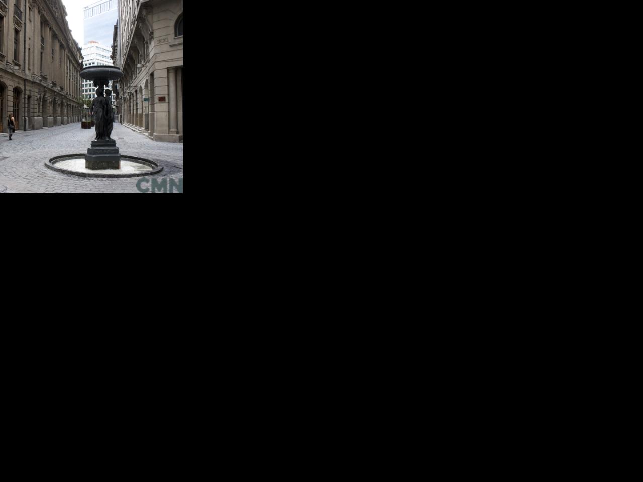 Imagen del monumento Sector de las calles Nueva York, La Bolsa y Club de la Unión, incluyendo la casa central de la Universidad de Chile