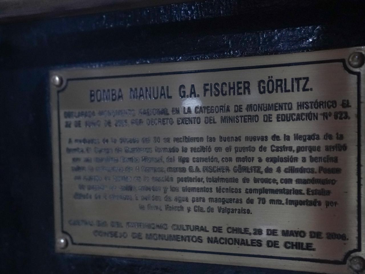Imagen del monumento Reliquias bomberiles pertenecientes a los Cuerpos de Bomberos de Castro