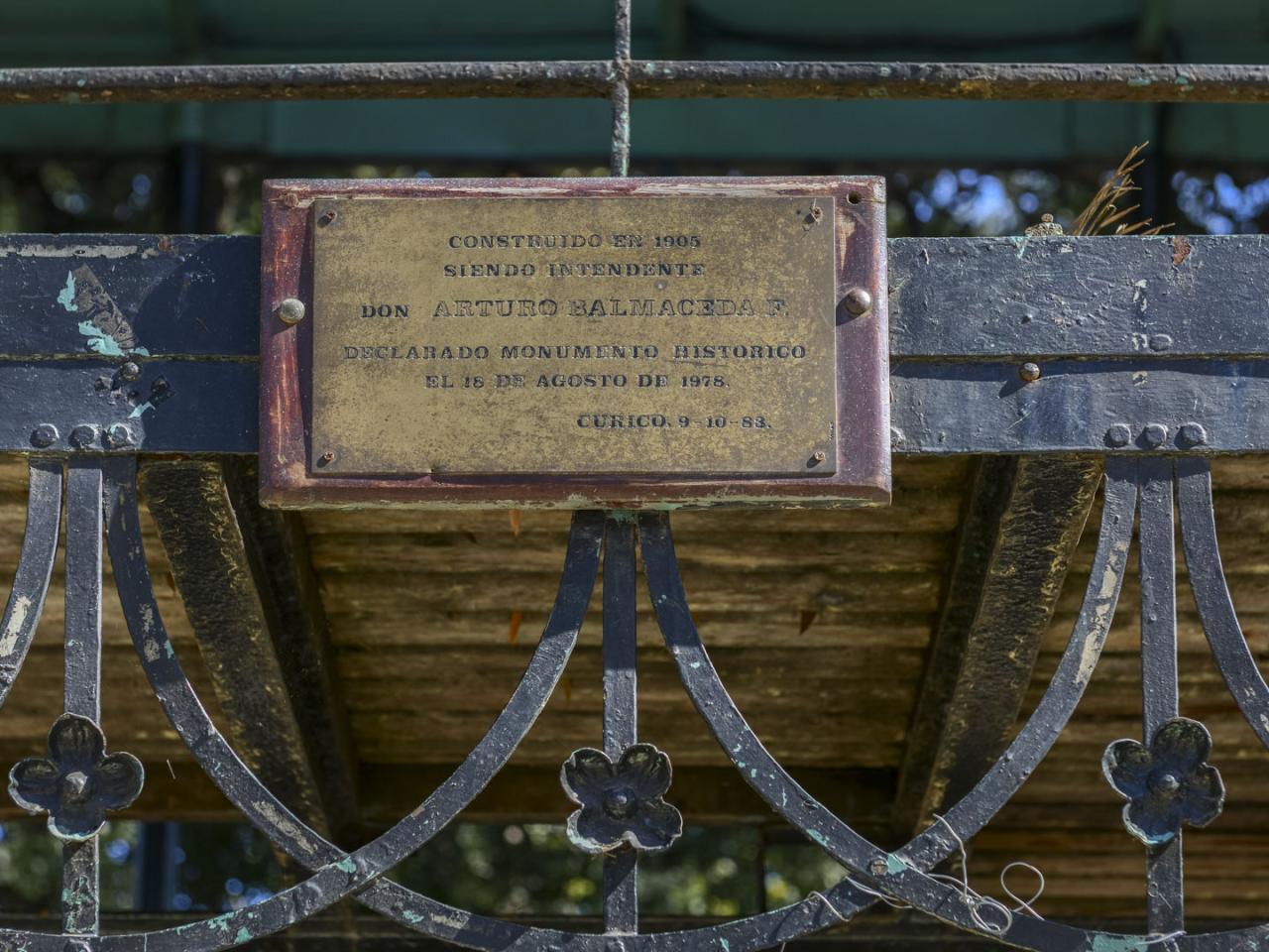 Imagen del monumento Kiosco Cívico de la Plaza de Armas de Curicó