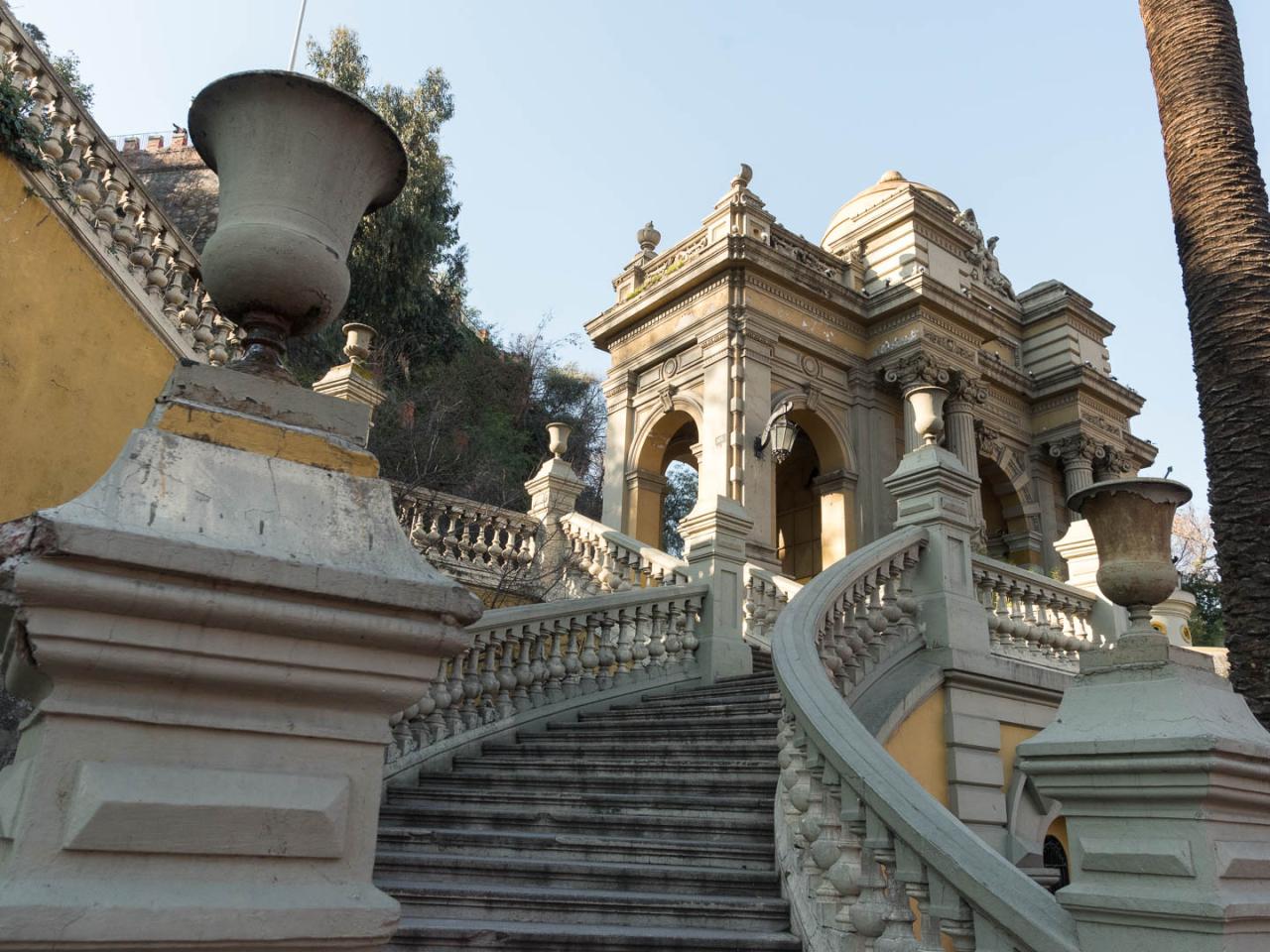 Imagen del monumento Cerro Santa Lucía de Santiago