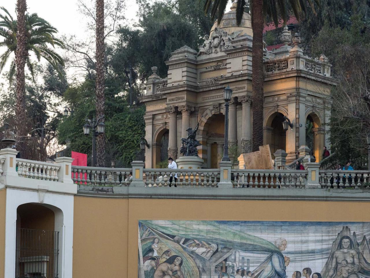 Imagen del monumento Cerro Santa Lucía de Santiago