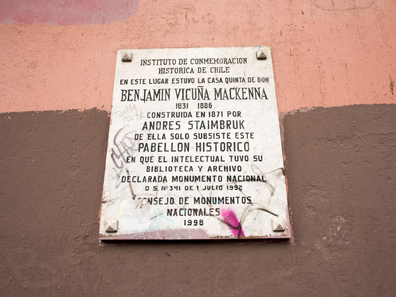 Imagen del monumento Inmueble del Museo Benjamín Vicuña Mackenna