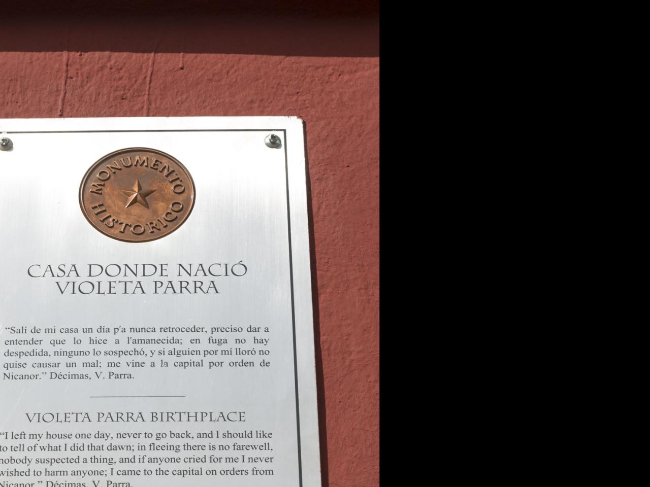 Imagen del monumento Casa donde nació Violeta Parra
