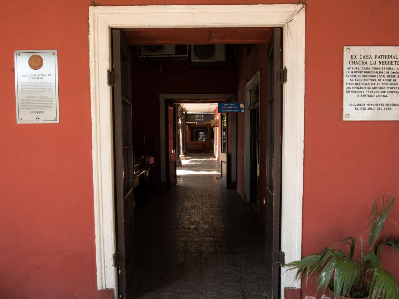 Imagen del monumento Casa Consistorial de Conchalí. Ex casa patronal de la Chacra Lo Negrete