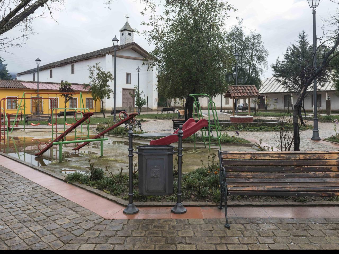Imagen del monumento Radio urbano con sus límites actuales del Pueblo de Nirivilo