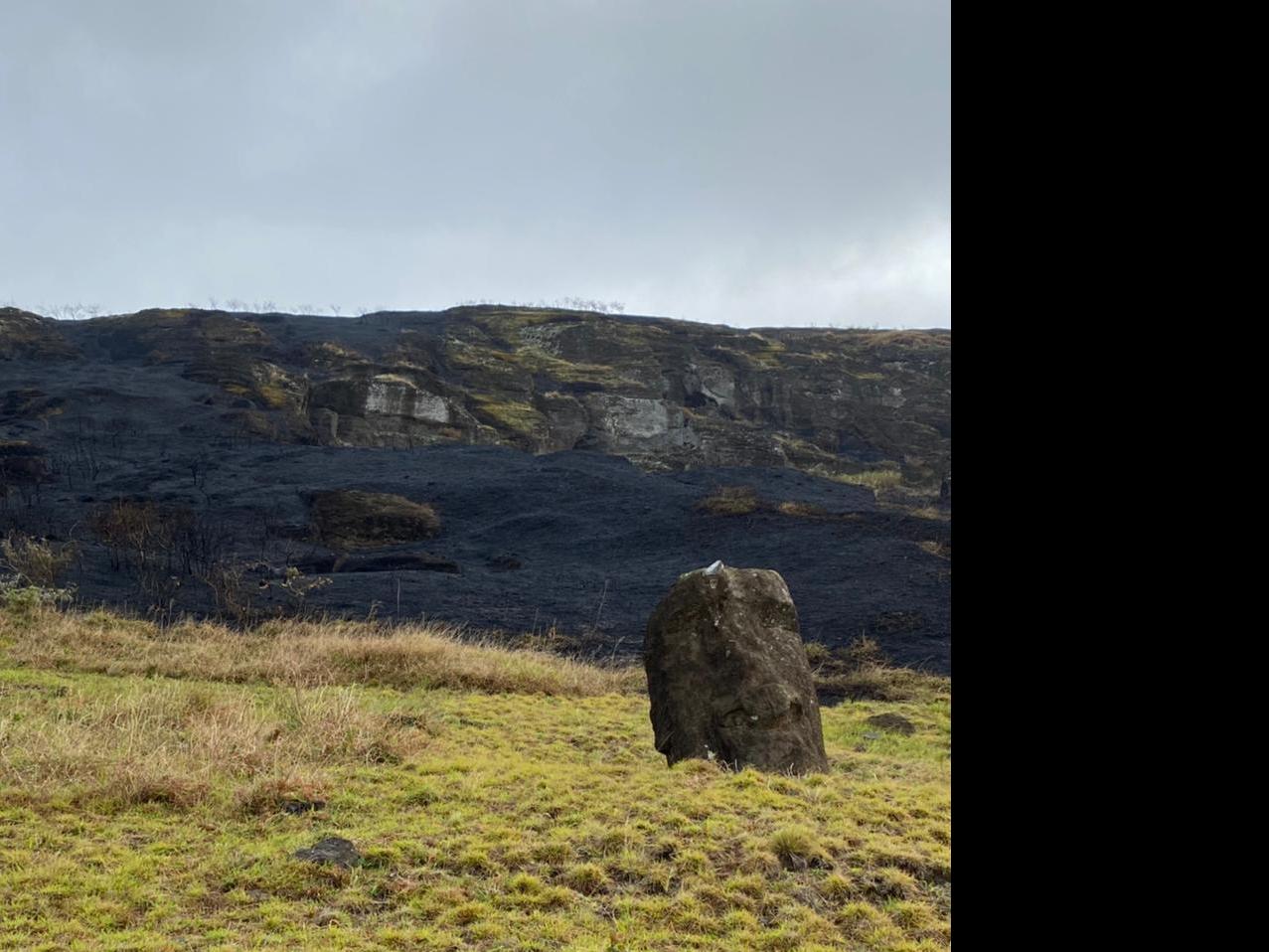 Imagen de  INCENDIO EN VOLCÁN RANO RARAKU