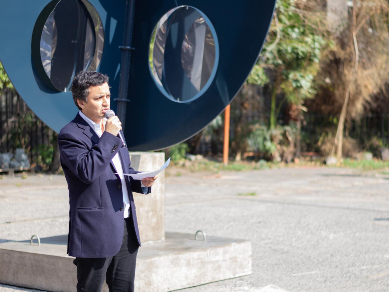 Imagen de Escultura “El cuarto mundo” vuelve a su lugar en el GAM