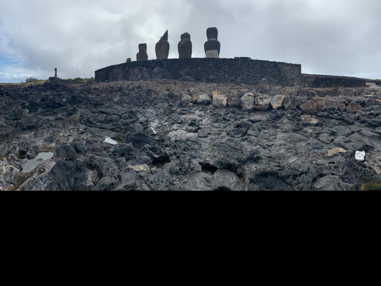 Imagen de A paso firme avanzan las obras para proteger Ahu Vai Uri, en Rapa Nui, impulsadas por el CMN