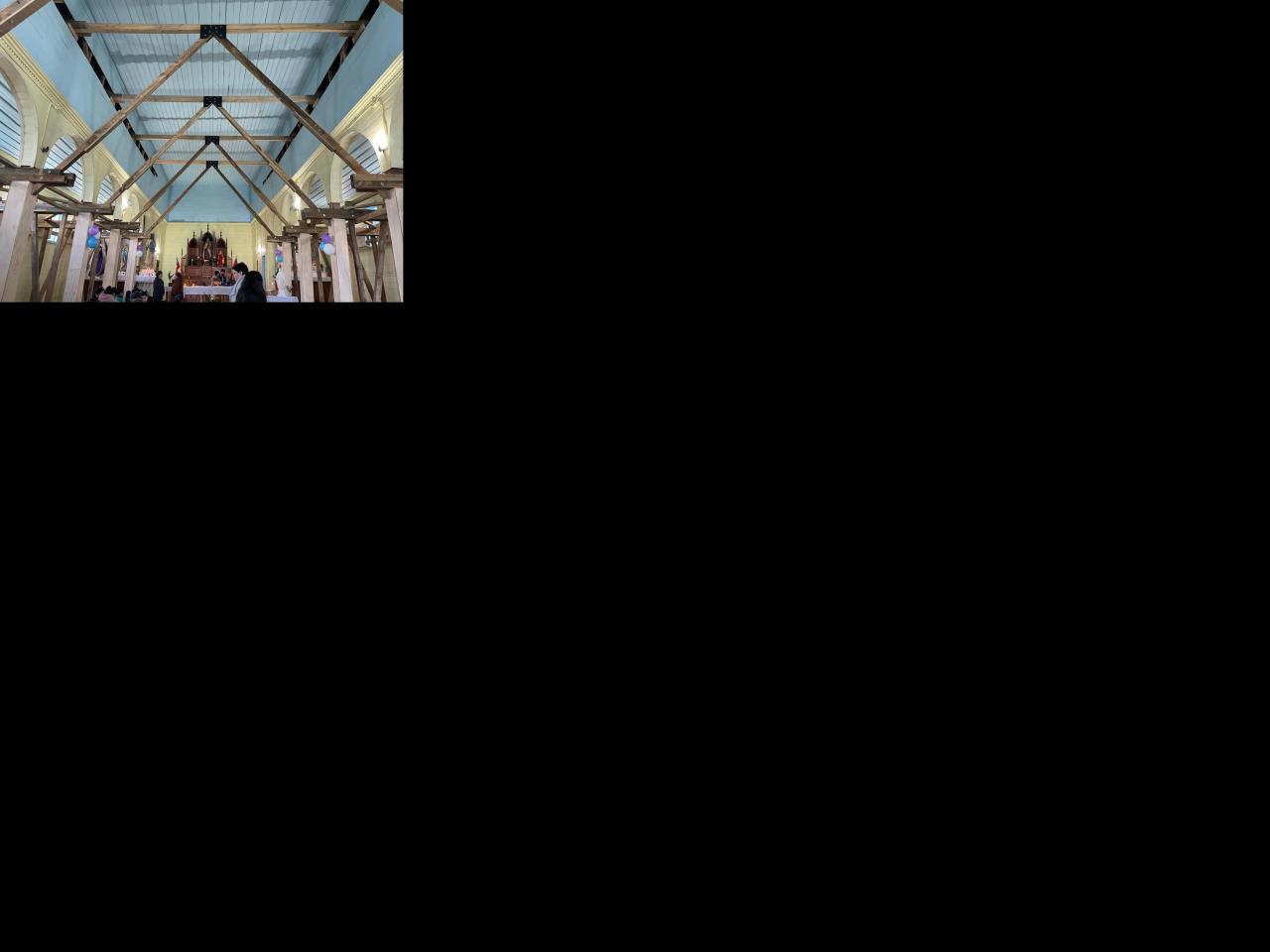 Imagen de Con éxito culminan obras de emergencia en Iglesia de Quetalco, en Chiloé