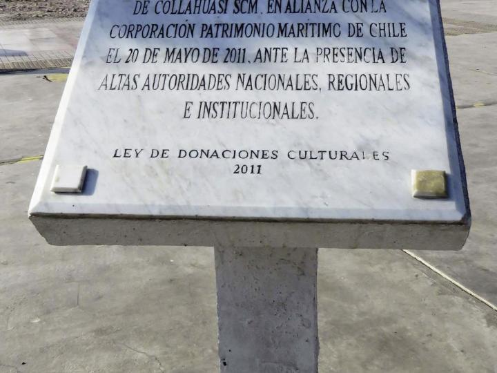 Imagen del monumento Monolito Museo Corbeta Esmeralda