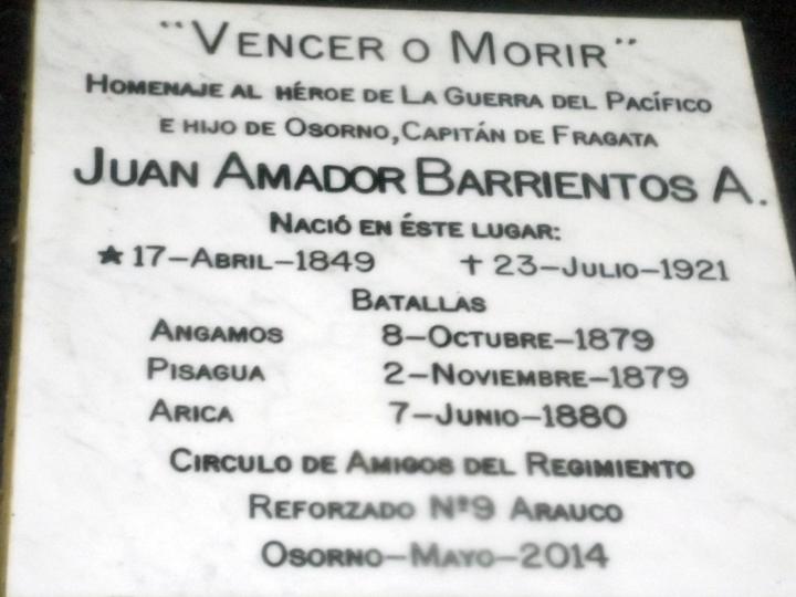 Imagen del monumento Juan Amador Barrientos