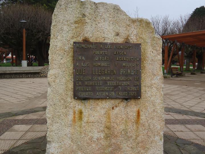 Imagen del monumento Homenaje A Los Pioneros De Puerto Aysén