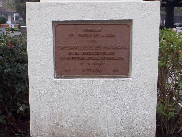 Imagen del monumento Cayetano Letelier Maturana