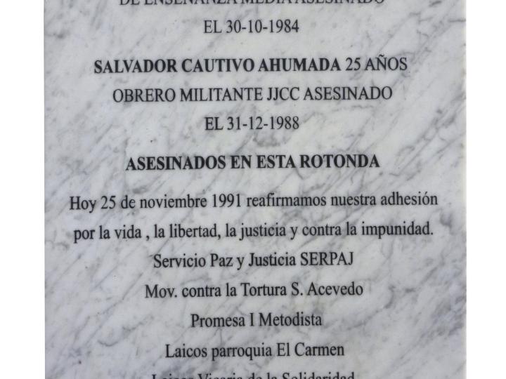 Imagen del monumento Salvador Cautivo Y Luis Contrera- Víctimas De La Dictadura