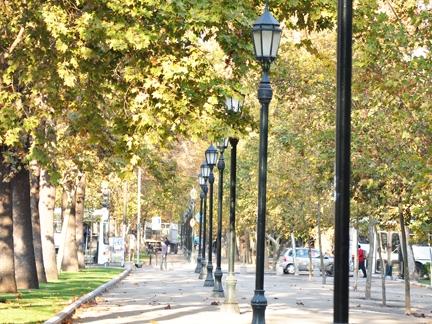 Imagen del monumento Parque Forestal y entorno que señala