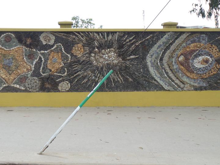 Imagen del monumento Mural "Vida Oceánica" de María Martner