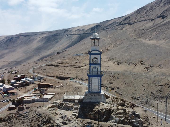 Imagen del monumento La Torre del Reloj de Pisagua