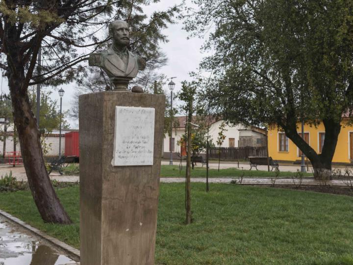 Imagen del monumento Radio urbano con sus límites actuales del Pueblo de Nirivilo