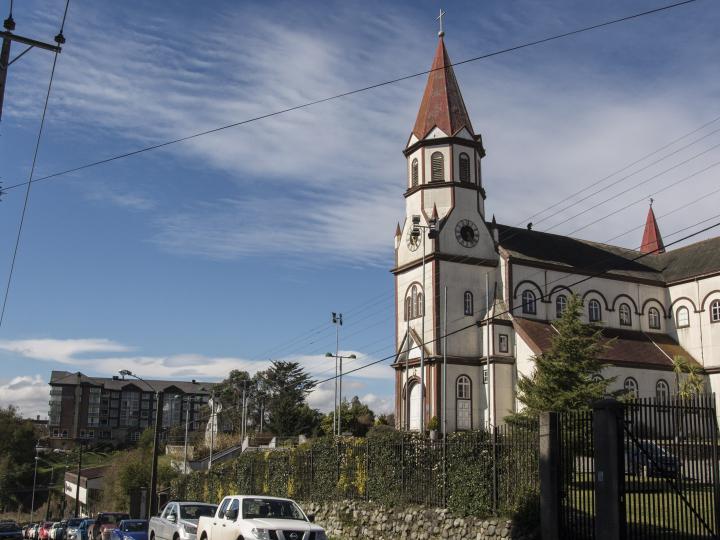Imagen del monumento Sector que indica de la ciudad de Puerto Varas