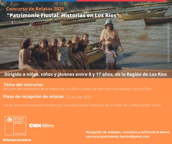 Imagen de Concurso de Relatos 2021 “Patrimonio Fluvial: Historias en Los Ríos”