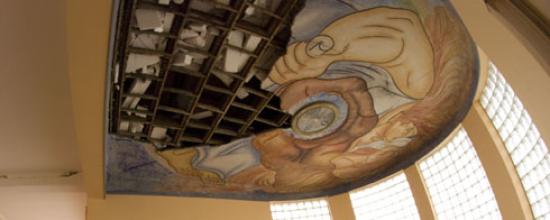 Imagen de Cooperación mexicana nuevamente ayuda a recuperar los murales de Escuela México de Chillán