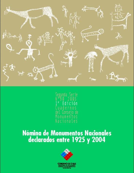Imagen de CMN N° 90: Nómina de Monumentos Nacionales declarados entre 1925 y 2004