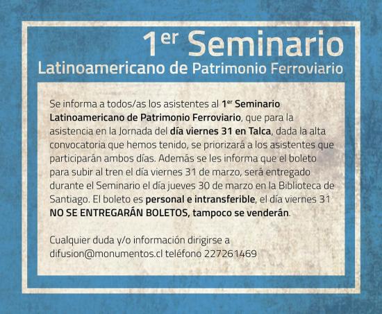Imagen de Invitan a primer Seminario Latinoamericano de Patrimonio Ferroviario